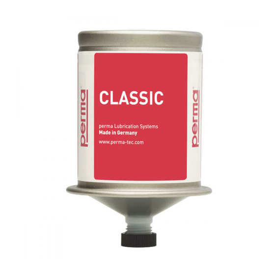 Perma CLASSIC Series Operating Instructions Manual