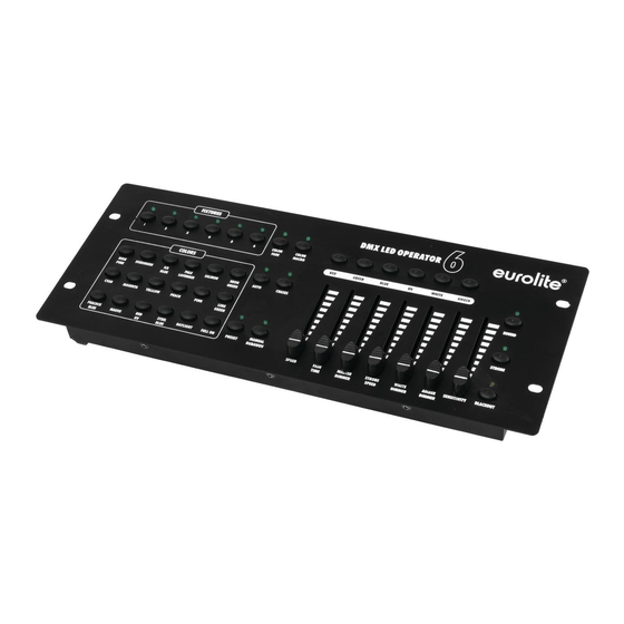 EuroLite DMX LED OPERATOR 6 User Manual