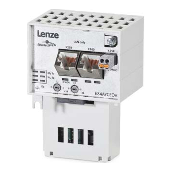 Lenze EtherNet/IP E84AYCEO Communications Manual