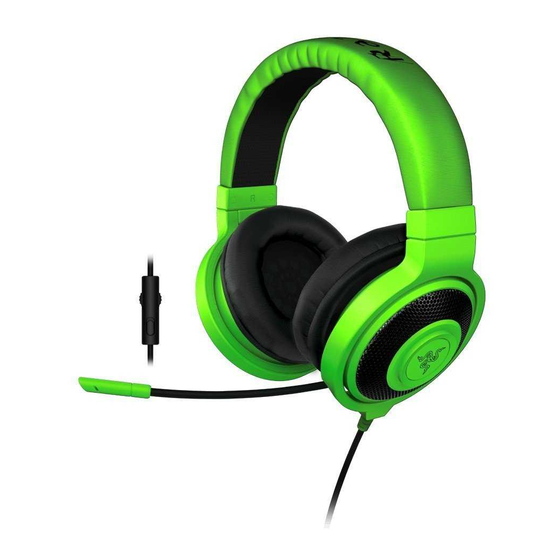 Razer Kraken Pro Troubleshooting Manual