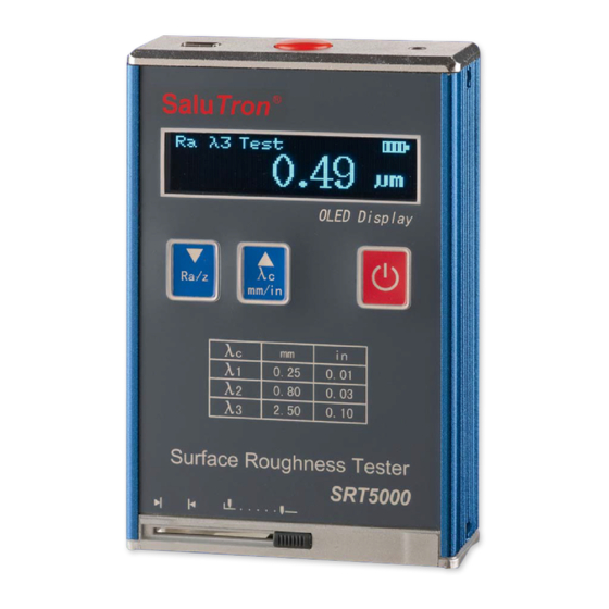 Salutron SRT5000 Surface Roughness Tester Manuals