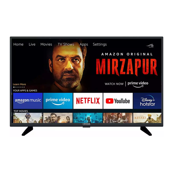 Onida Fire TV edition 32HIF1 User Manual