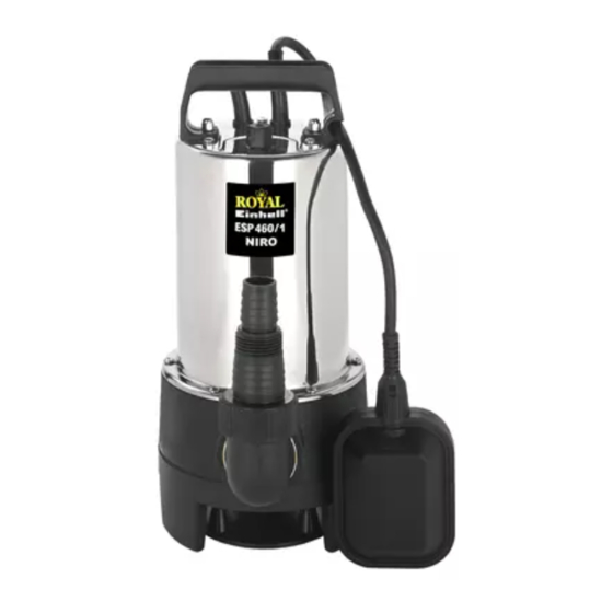 Einhell Royal ESP 460/1 NIRO Operating Instructions Manual