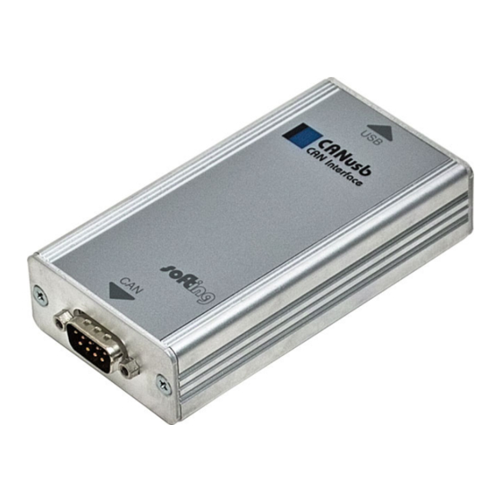 Softing CANusb Hardware User Manual