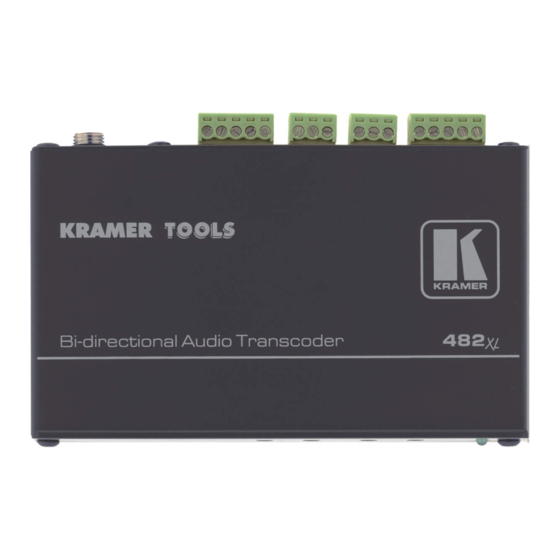 Kramer Tools 482xl User Manual