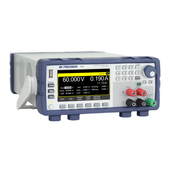 BK Precision 9240 Series User Manual