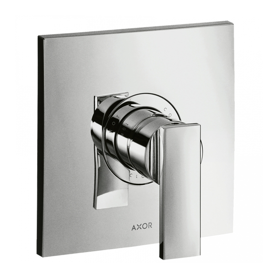 Axor Citterio 39655 Series Instructions For Use/Assembly Instructions