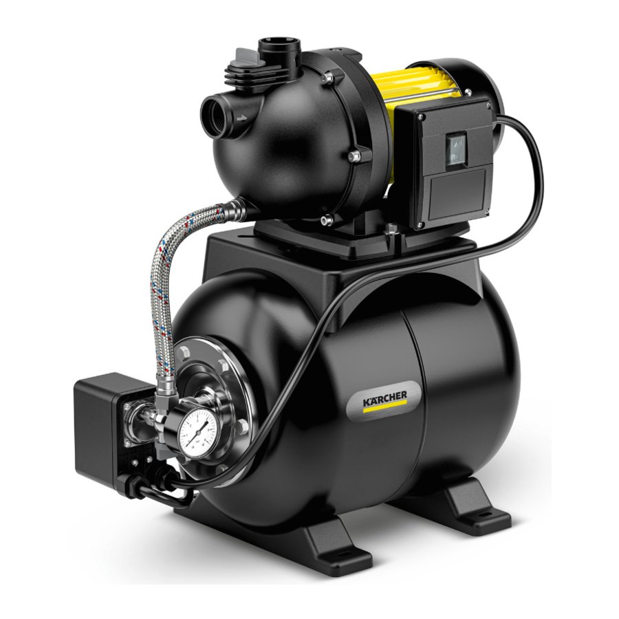 Kärcher BP 3.200 Home, BP 4.900 Home - Booster Pump with Pressure Tank Manual