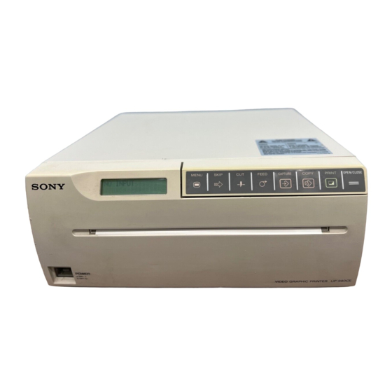 Sony UP-980 Service Manual