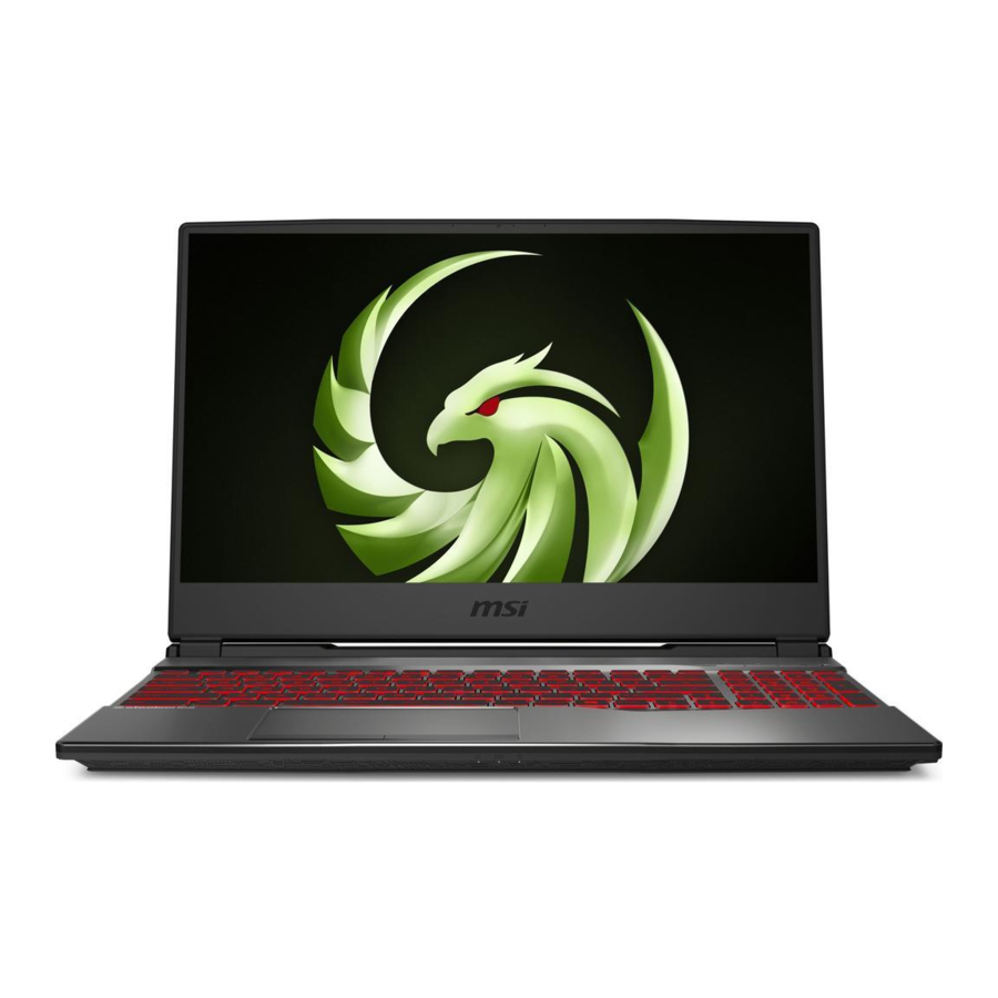 MSI Alpha 15, A3DDK-071XPT Manual