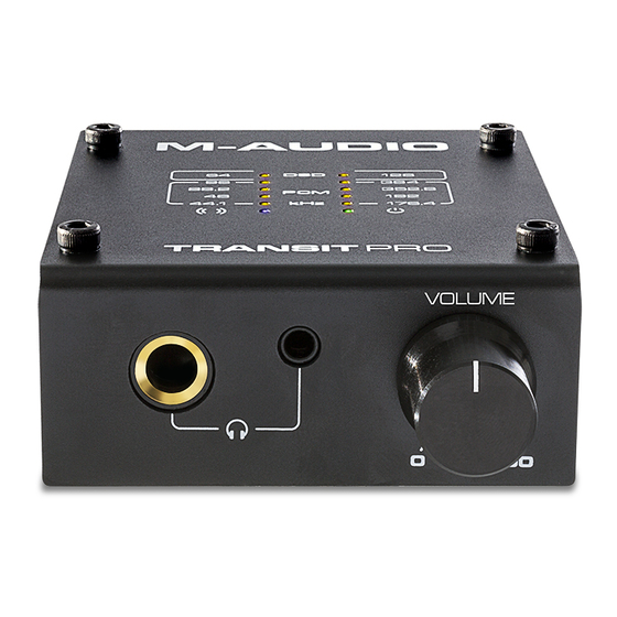 M-Audio TRANSIT PRO User Manual