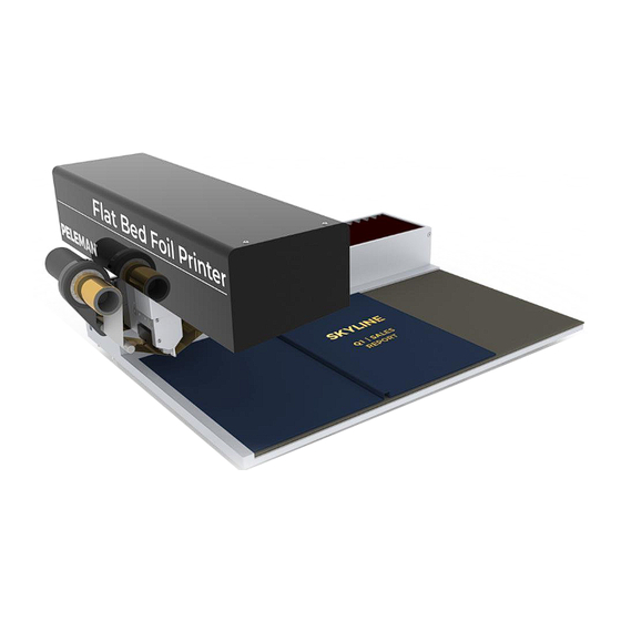 Peleman Flat Bed Foil Printer User Manual