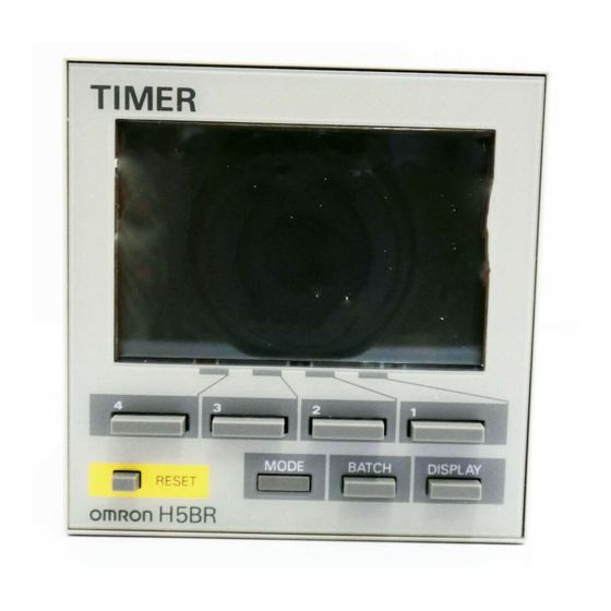 Omron H5BR Series Manual
