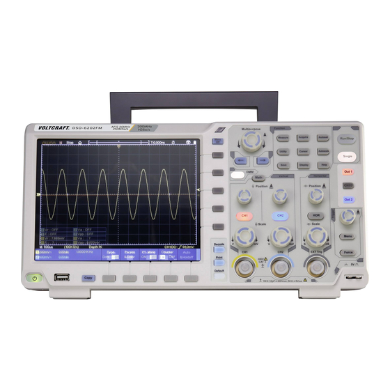 VOLTCRAFT DSO-6202F Quick Manual