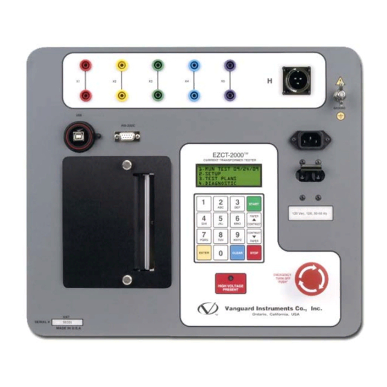 Vanguard EZCT-2000 User Manual