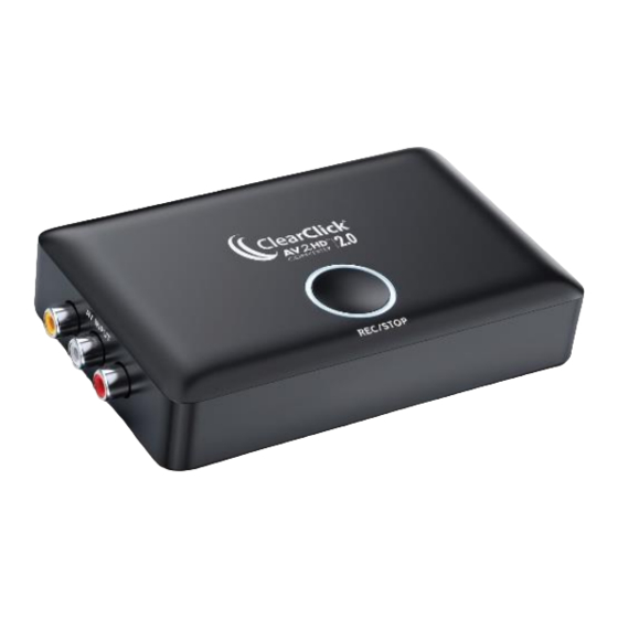 ClearClick AV2HD 2.0 Manual
