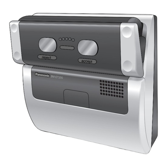 Panasonic BM-ET200 Operating Instructions Manual