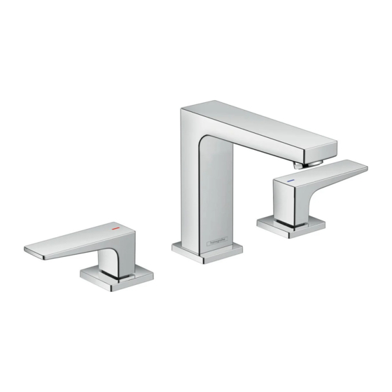 Hans Grohe Metropol 32518 1 Series Installation/User Instructions/Warranty