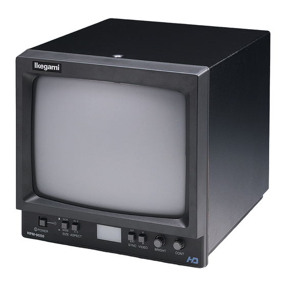 Ikegami PM9-5A Operation Manual