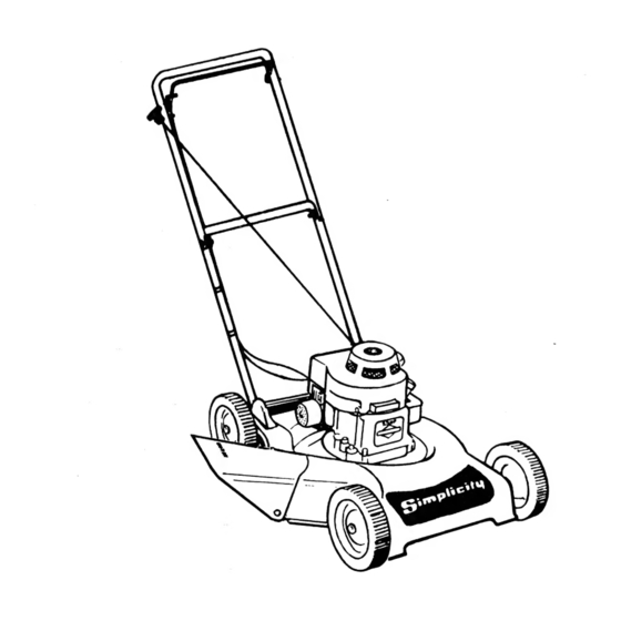 Simplicity 1319 Operator's Manual
