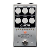 Origin Effects Cali76 Fet Compressor Getting Started Manual