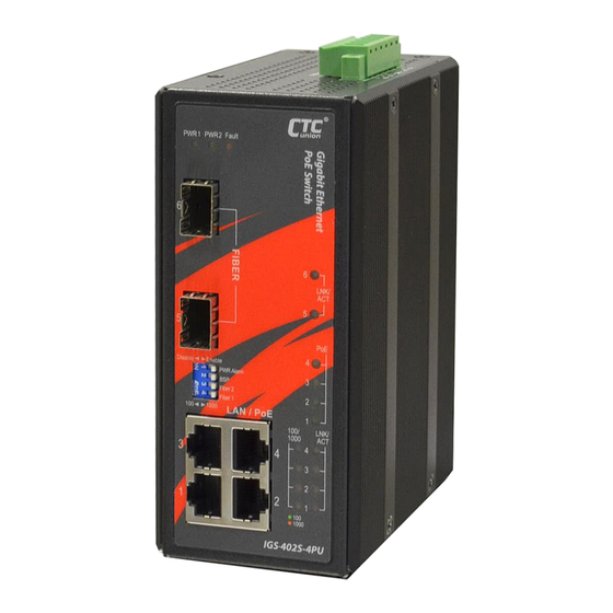 CTC Union IGS-402S-4PU Quick Installation Manual