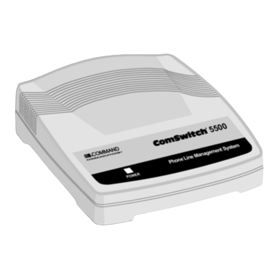 Command Communications ComSwitch 5500 Operator's Manual