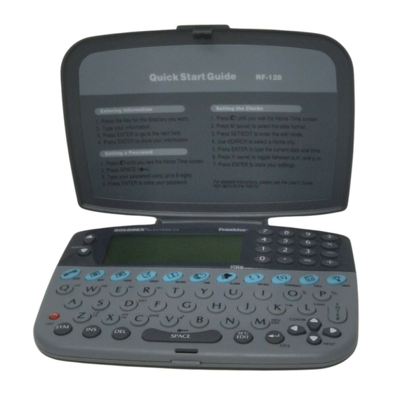 Rolodex RF-128 User Manual