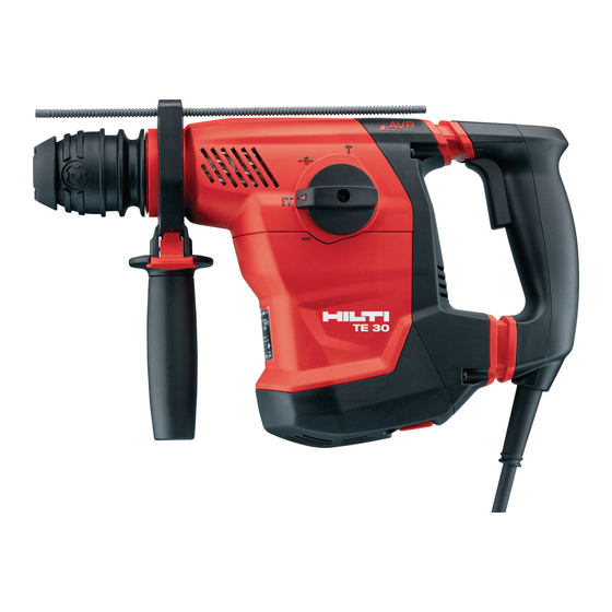 Hilti TE 30 Operating Instructions Manual