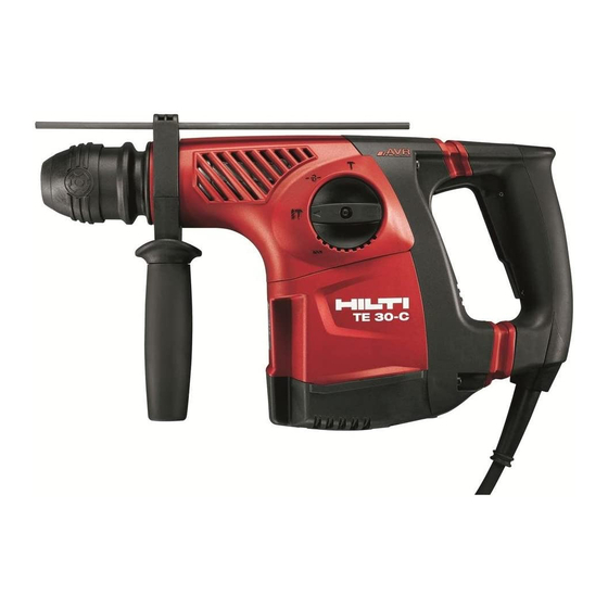 Hilti TE 30 Operating Instructions Manual