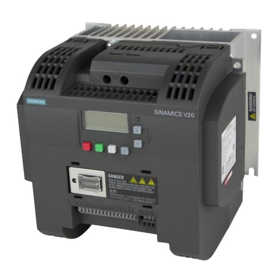 OMARLIFT SIEMENS SINAMICS V20 MANUAL Pdf Download ManualsLib