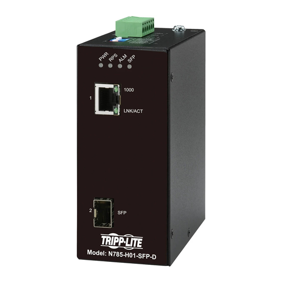 Tripp Lite N785-H01-SFP-D Quick Start Manual
