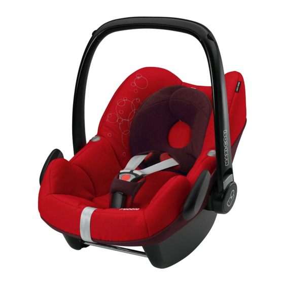 Maxi-Cosi Pebble Instructions For Use & Warranty