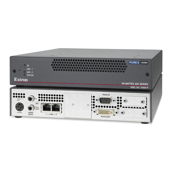 Extron electronics VN-Matrix 225 Series Setup Manual