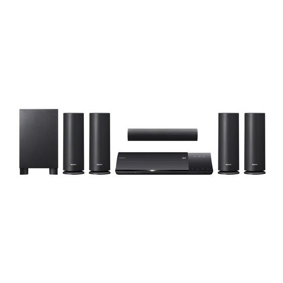 Sony BDV-N590 Speaker Installation Manual