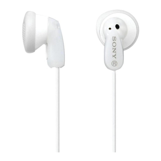 Sony MDR-E9LP/WHI Specifications