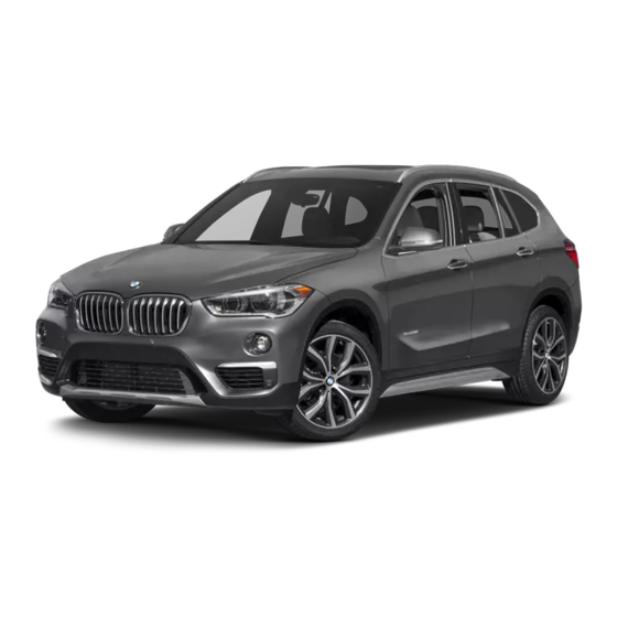 BMW X1 2018 Owner's Manual