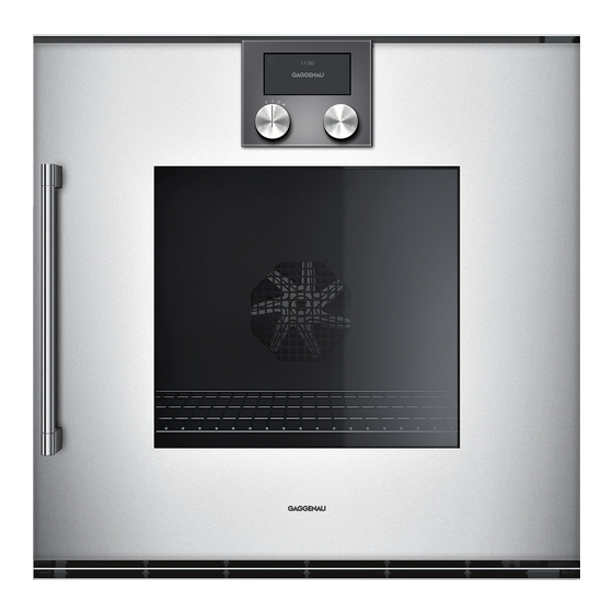Gaggenau BOP 220/221 1.2 Manuals