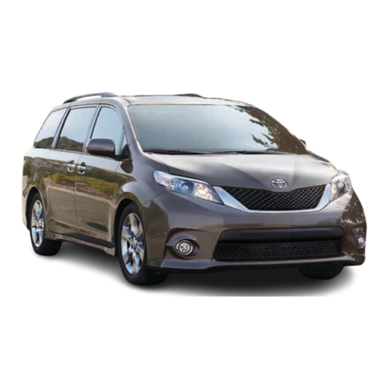 Toyota 2014 Sienna Quick Manual