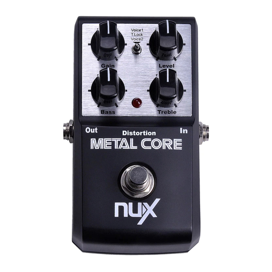nux metal core User Manual