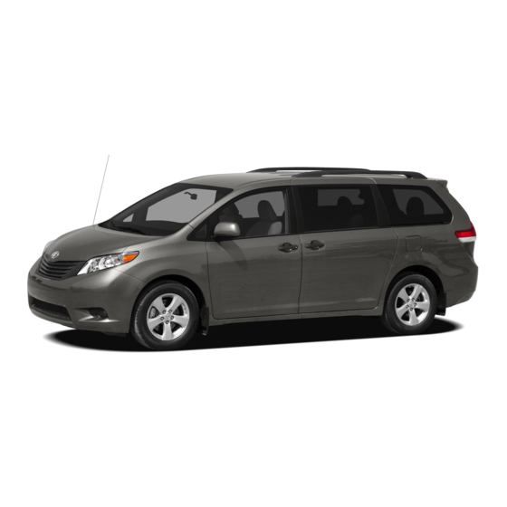 Toyota SIENNA 2011 Quick Reference Manual
