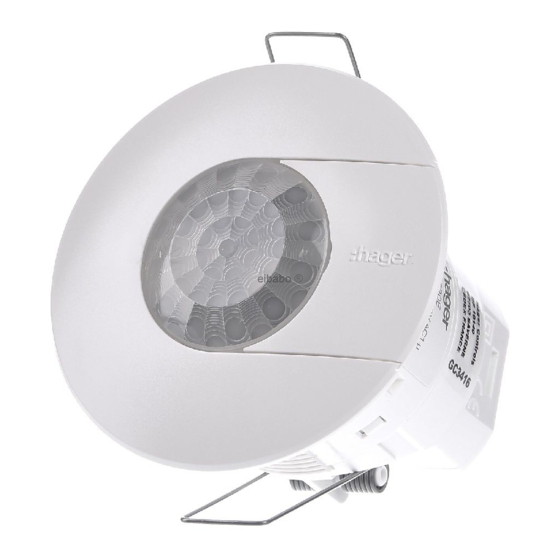hager TCC520E Setting Instructions