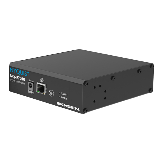 Bogen NQ-E7010 Configuration Manual