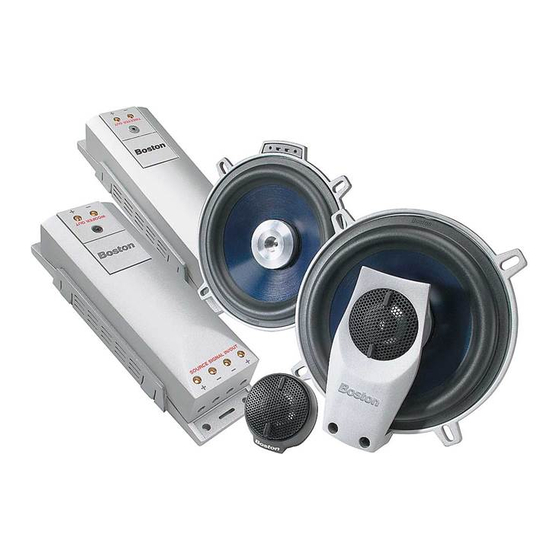 Boston Acoustics Pro50 Connection Manual