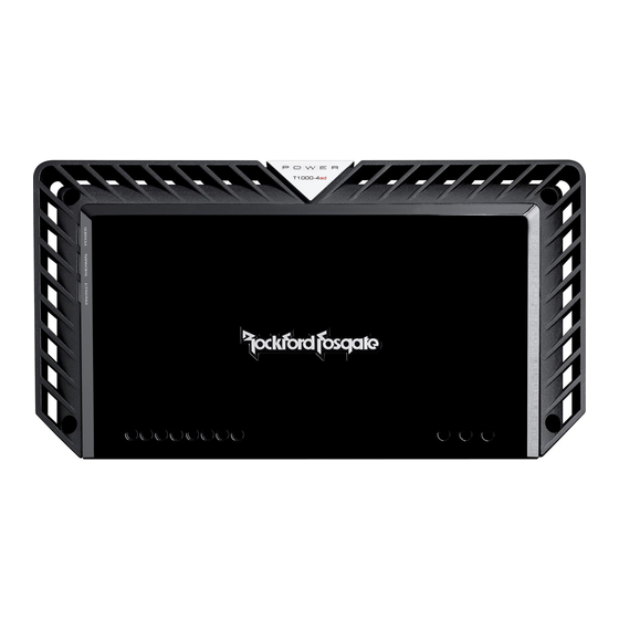 Rockford Fosgate T I000-4ad Manuals