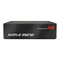 Stewart Audio AV25-2-RS232 Owner's Manual