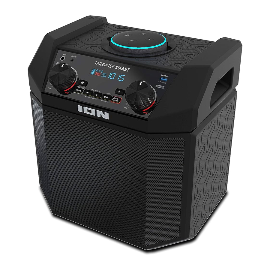 Ion Tailgater Smart - Rechargeable Speaker for Amazon Echo Dot Manual