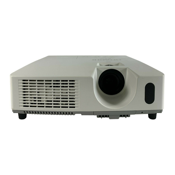 Hitachi CP-X3010 User's Manual And Operating Manual