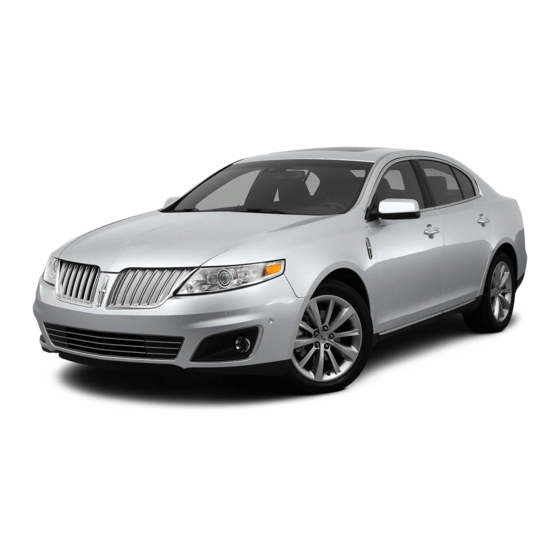 Lincoln 2012 MKS Owner's Manual