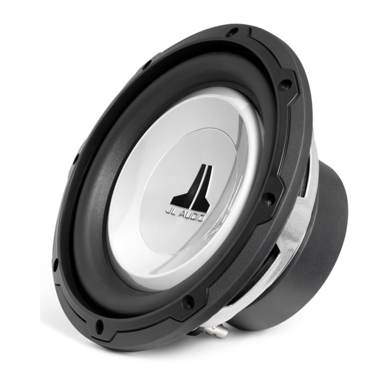 JL Audio  8W1v2-4 Owner's Manual